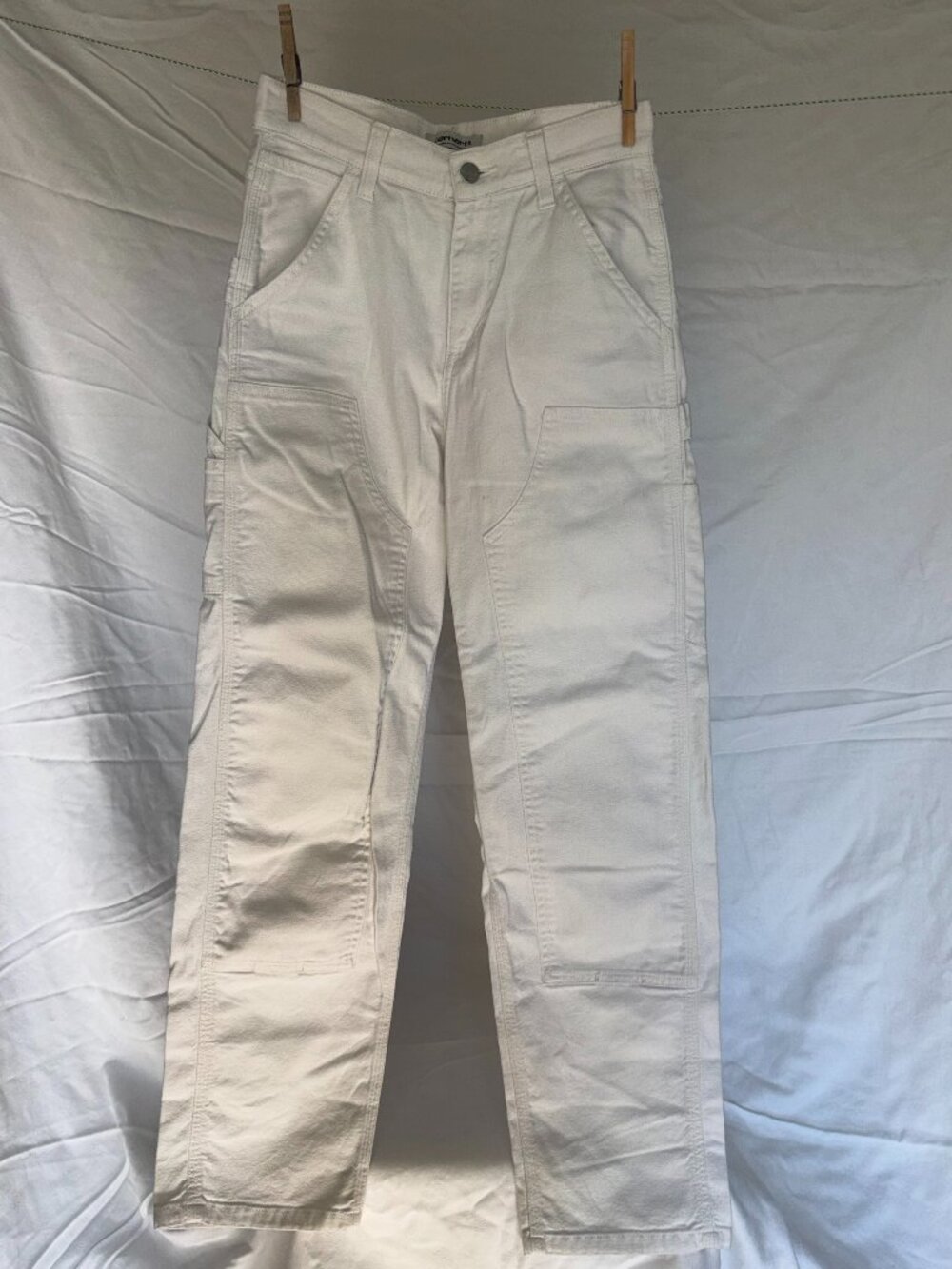 Carhartt WIP Women's White Double Knee Pants